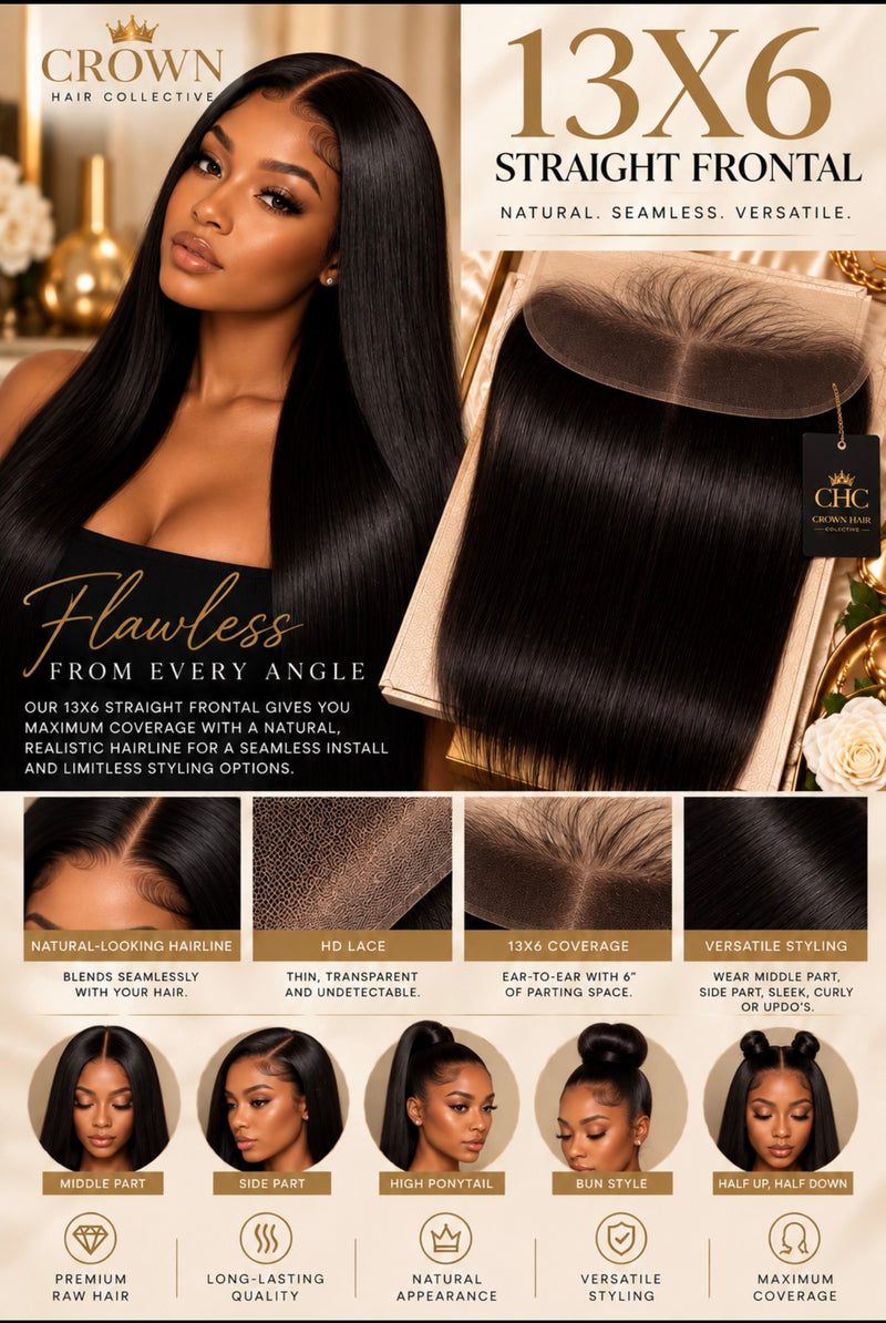 Crown 13×6 HD Lace Frontal - 1B