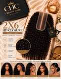 Crown 2×6 HD Lace Closure - 1B