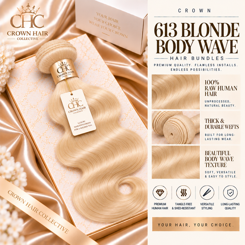 Crown 613 Blonde Body Wave Hair Bundles