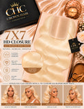 Crown 7×7 HD Lace Closure - 613 Blonde