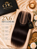 Crown 2×6 HD Lace Closure - 1B