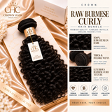 Crown Raw Burmese Curly Hair Bundles