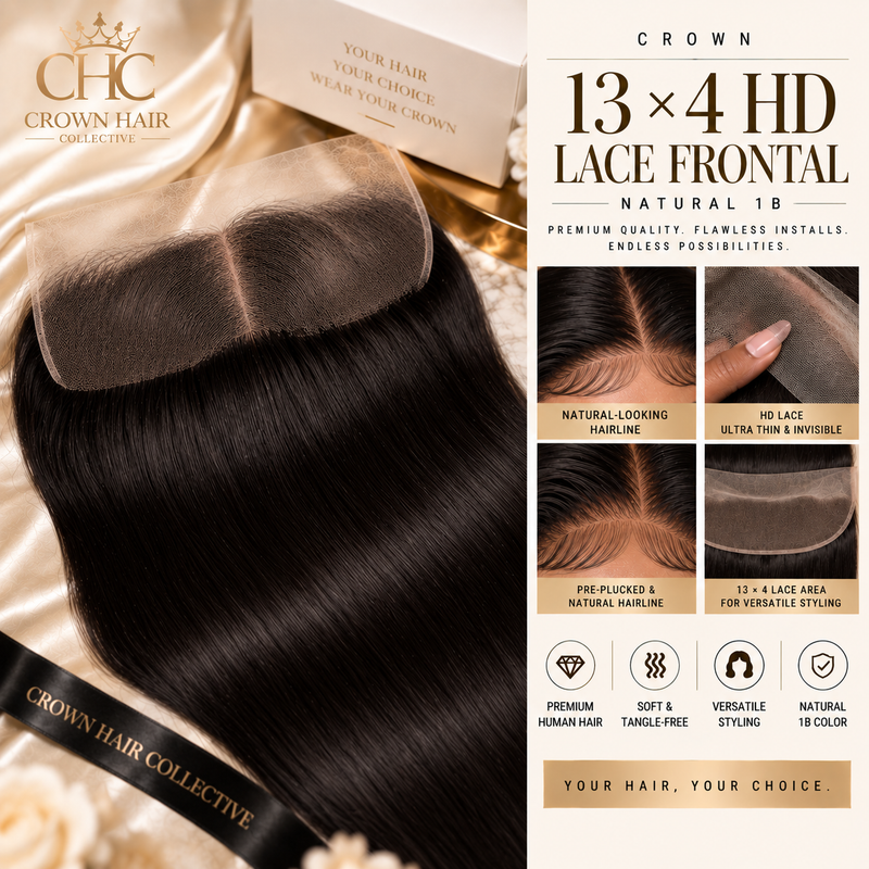Crown 13×4 HD Lace Frontal - 1B