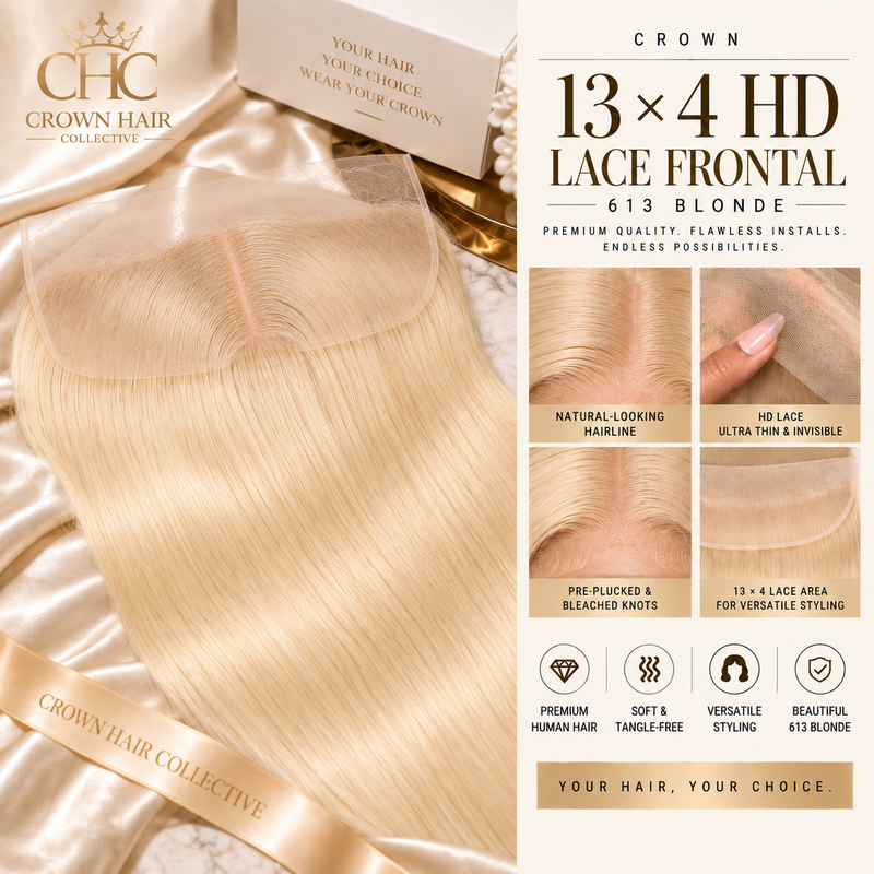 Crown 13×4 HD Lace Frontal - 613 Blonde