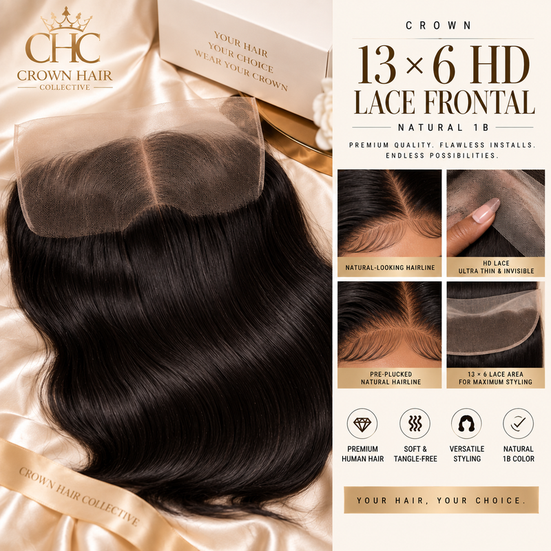 Crown 13×6 HD Lace Frontal - 1B