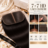 Crown 7×7 HD Lace Closure - 1B