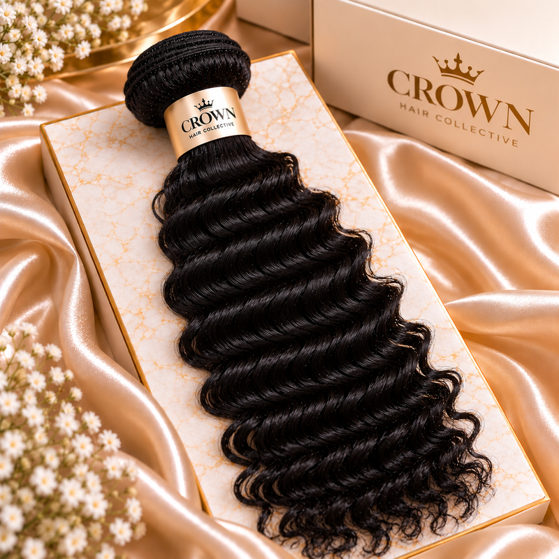 Crown Raw Deep Wave Hair Bundles