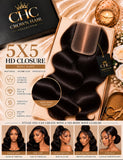 Crown 5×5 HD Lace Closure - 1B