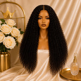 Crown Kinky Curly Glueless Wig - Natural 1B