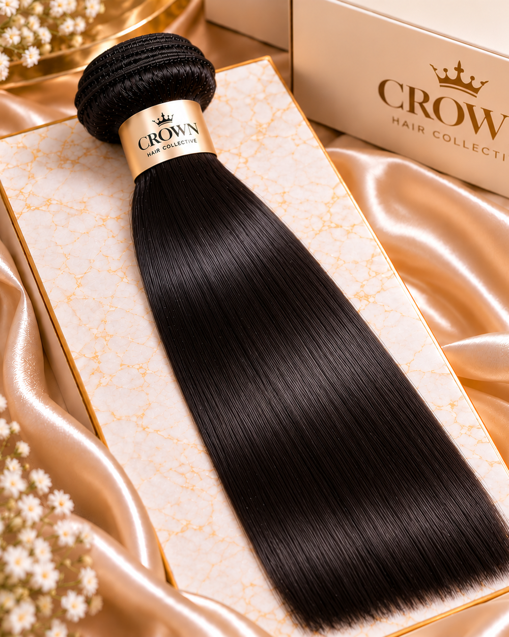 Crown Raw Straight Hair Bundles
