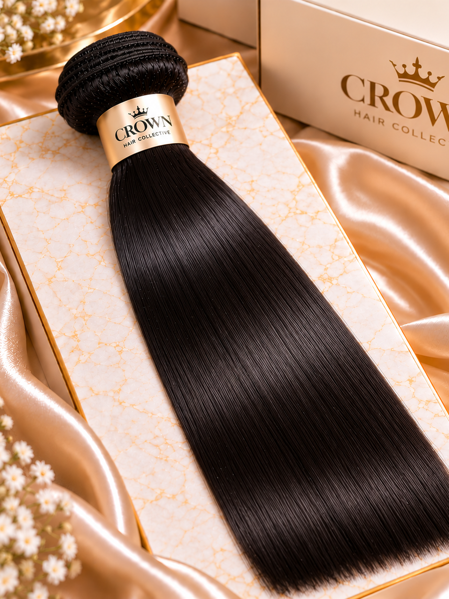 Crown Raw Straight Hair Bundles
